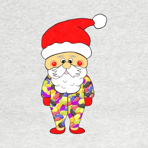 FUNNY Santa Claus Jelly Bean Pajamas by SartorisArt1